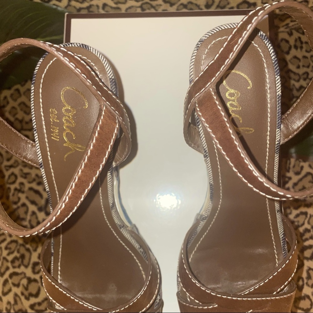 Authentic Coach Wedge Sandals - Picture 2 of 6